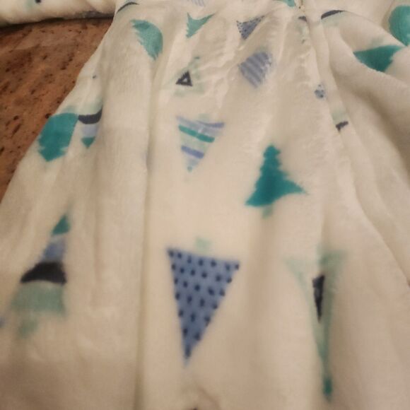 NWT Little Beginnings Tree Print Plush Bunting Pram 6-9M Unisex Hooded - Picture 14 of 15